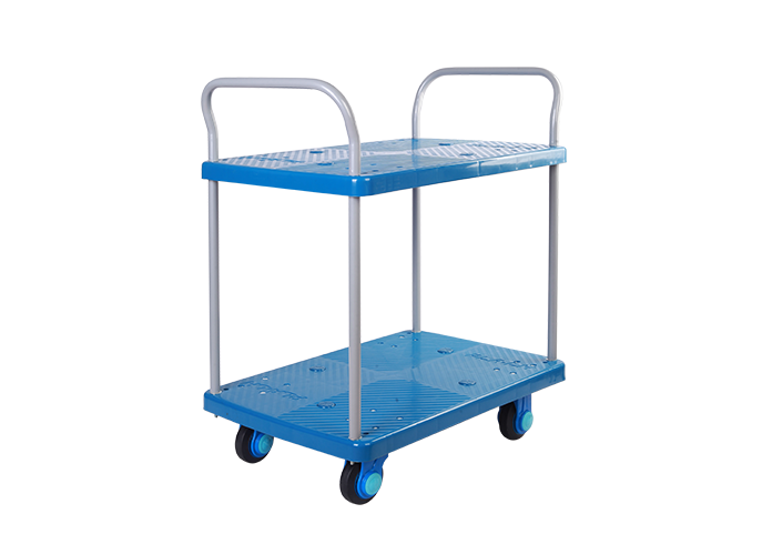 Double-Layer Plastic Hand Trolley-PLA150-T2-D
