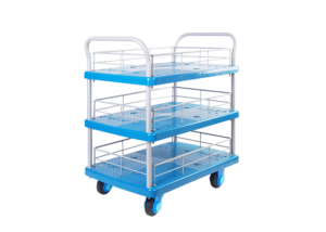 Triple-Layer Plastic Hand Trolley-PLA150-T3-HL3-D