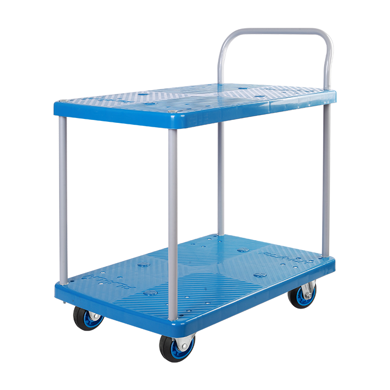 Double-Layer Plastic Hand Trolley-PLA150Y-T2