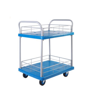 Double-Layer Plastic Hand Trolley-PLA250-T2-HL2-D