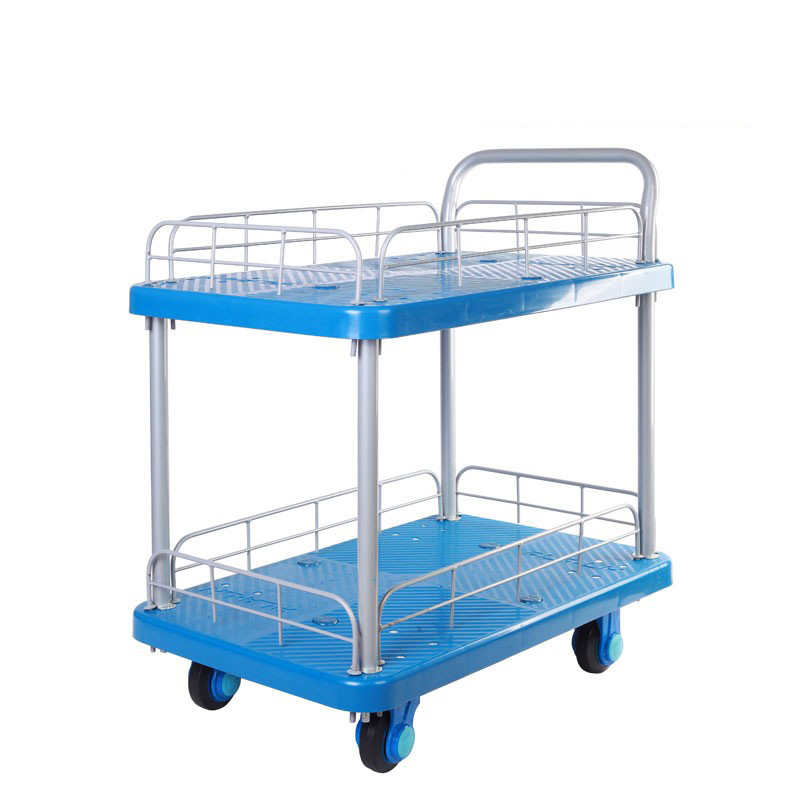 Double-Layer Plastic Hand Trolley-PLA150-T2-HL2