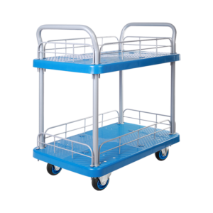 Double-Layer Plastic Hand Trolley-PLA200Y-T2-HL2-D
