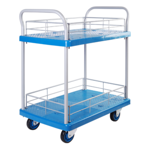 Double-Layer Plastic Hand Trolley-US150P-T2-HL2-D