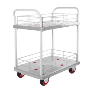 Double-Layer Plastic Hand Trolley-US150R-T2-HL2-D