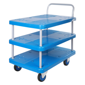 Triple-Layer Plastic Hand Trolley-US300R-T3