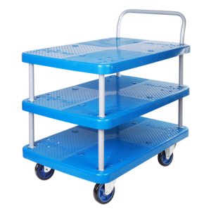 Triple-Layer Plastic Hand Trolley -US300P-T3