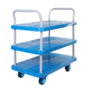 Triple-Layer Plastic Hand Trolley-PLA250-T3-D