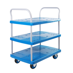 Triple-Layer Plastic Hand Trolley-PLA150Y-T3-D
