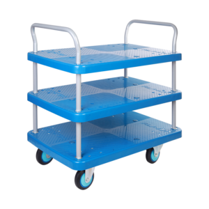 Triple-Layer Plastic Hand Trolley-PLA300Y-T3-D