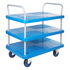 Triple-Layer Plastic Hand Trolley -US300P-T3-D
