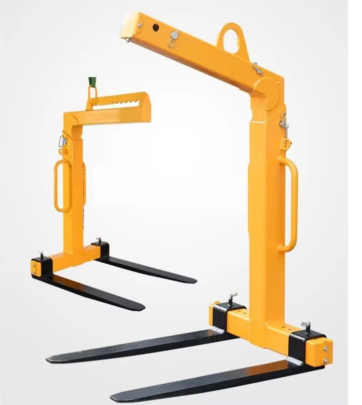 1 5 Ton Forklift Fork Lifter Manual Auto Balancing Fork Lifting Attachment Heavy Duty Cargo Handling Tool for Warehouse