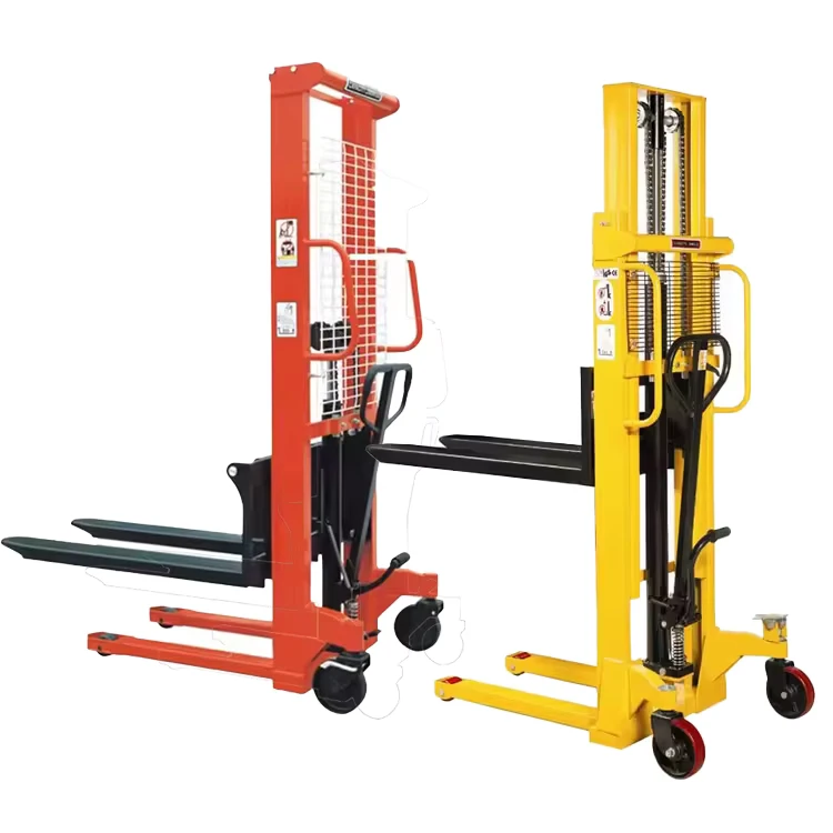 1 Ton 1.6m Manual Hydraulic Stacker Portable Forklift Pallet Stacker