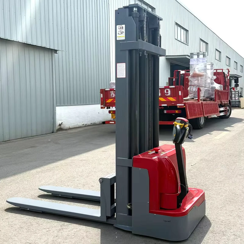 1 Ton 2 Ton Pallet Stacker 60v Full Electric Selflift Stacker Pallet Stacker Electric