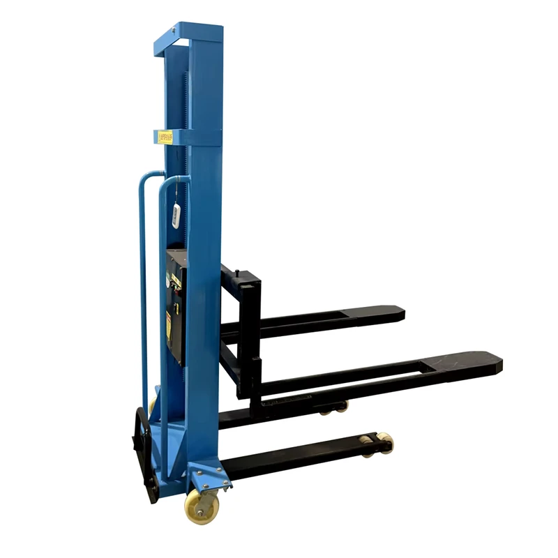 1 Ton Forklift Stacker Manual Operation Lead Acid Battery Solid Tire at Prices