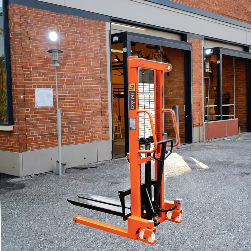 1 Ton Manual Hydraulic Forklift Small Lift Forklift for Handling Loading and Unloading Foot Pallet Truck