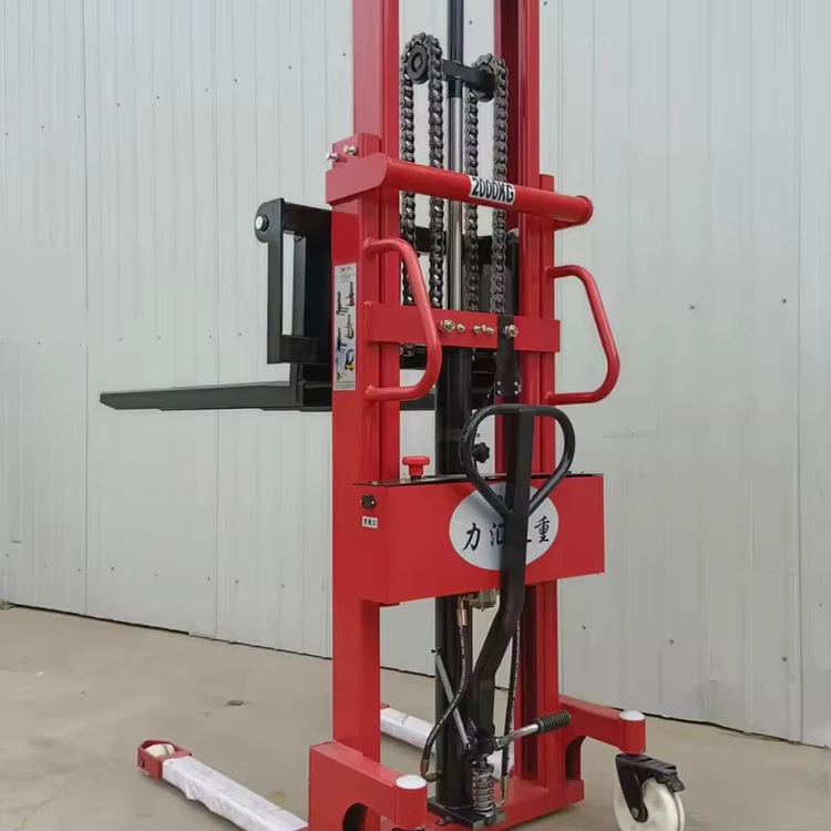 1 Ton Manual Pallet Fork Truck Hand Hydraulic Used Forklifts for Farm Industries Core Motor Component Lifter Pump Repair Shops