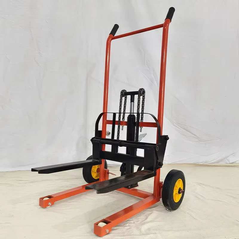 1.2m 1.5m Small Manual Forklift 260kg Hydraulic Forklift Stacker