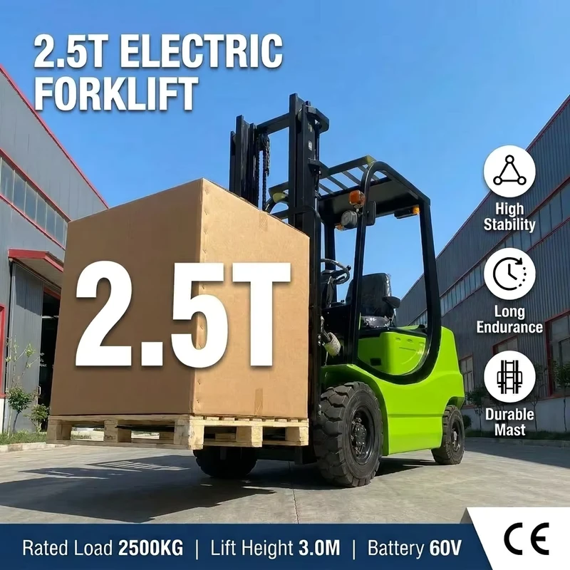 1.5 Ton Electric Forklift Lithium Battery CE Certified for Efficient Warehouse Material Handling