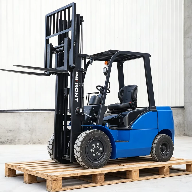 1.5 Tons 2ton 3ton Diesel Fork Lift Truck CE Certification Support Customized Warehouse Material Lifting Electric Forklift