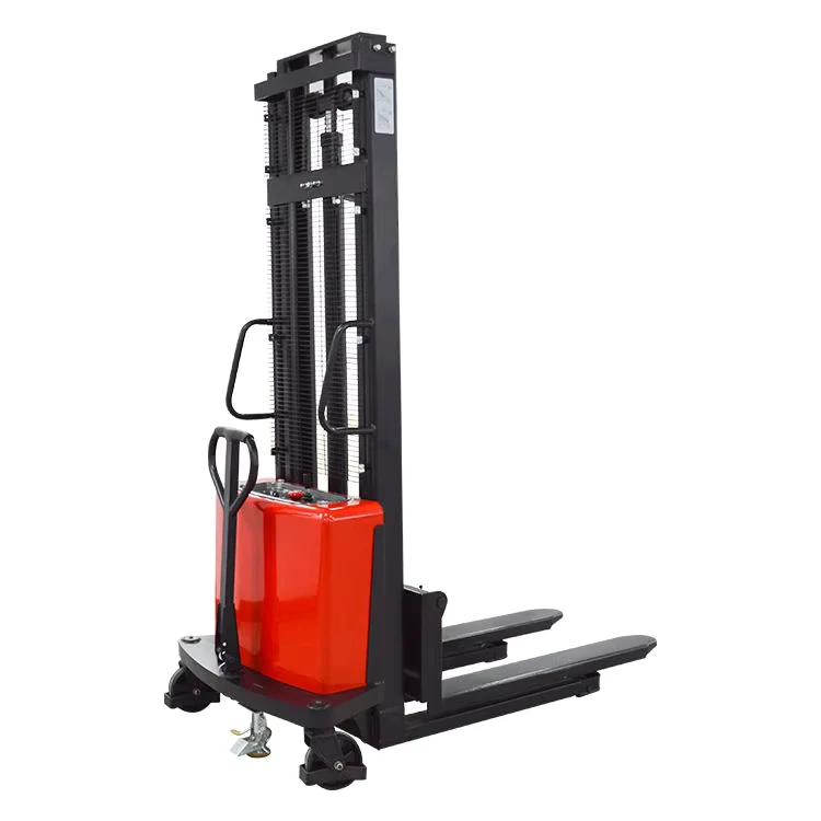 1.5Ton Semi Electric Pallet Stacker Electric Lifter Semi-automatic Manual Forklift for Food & Beverage Factory Unloading Cargo