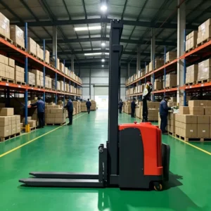 1.5ton 2ton Stand Drive Hydraulic Full Electric Pallet Truck for Narrow Container Stacker Electric