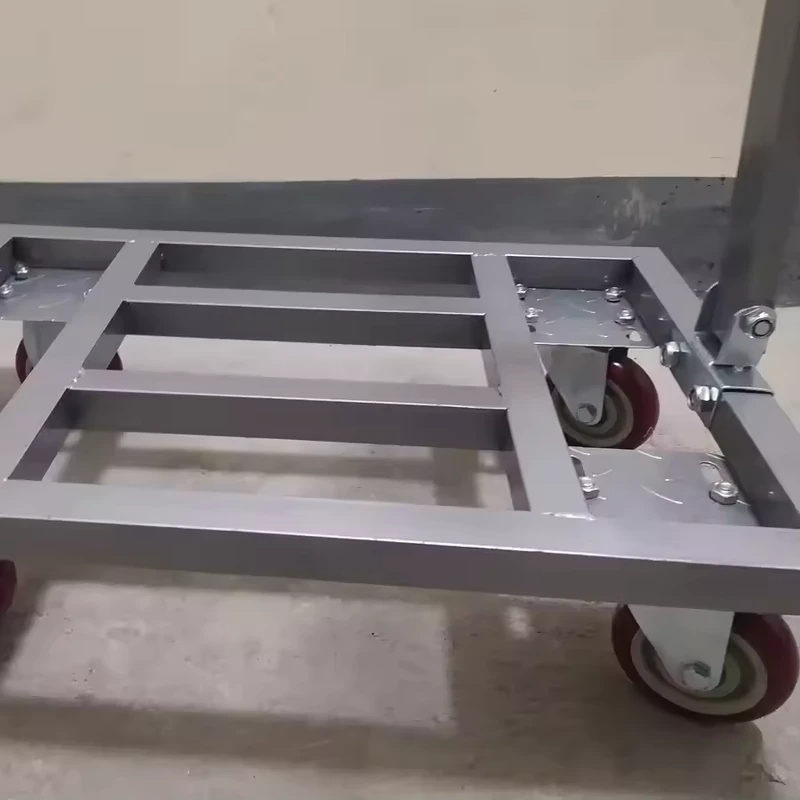1000Kg 304 Stainless Steel Large Size Hand Truck Trolley Cart Heavy Duty Load Capacity Hand Cart Platform Trolley