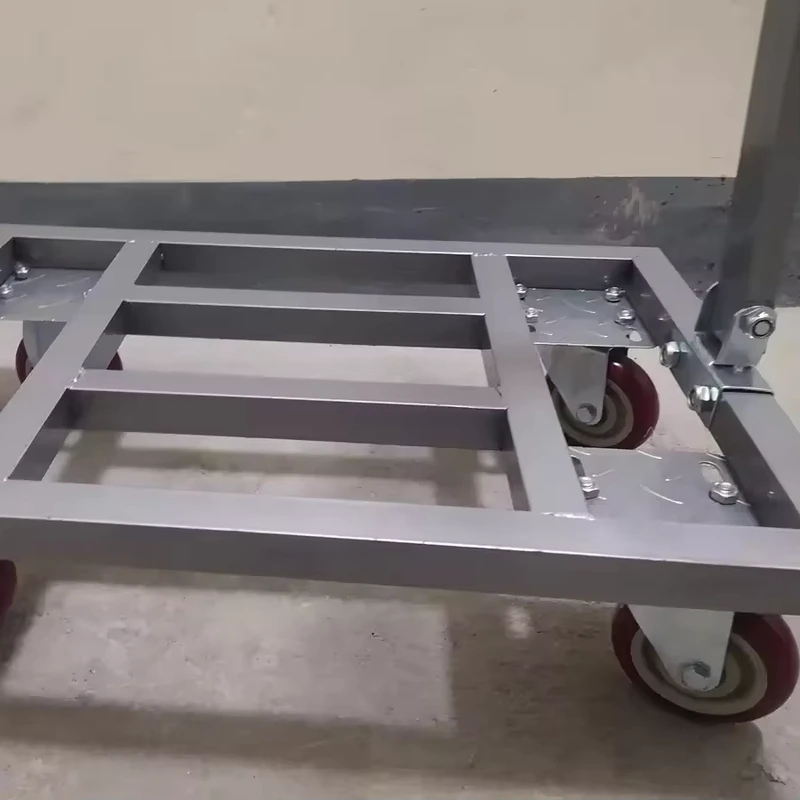1000Kg 304 Stainless Steel Large Size Hand Truck Trolley Cart Heavy Duty Load Capacity Hand Cart Platform Trolley