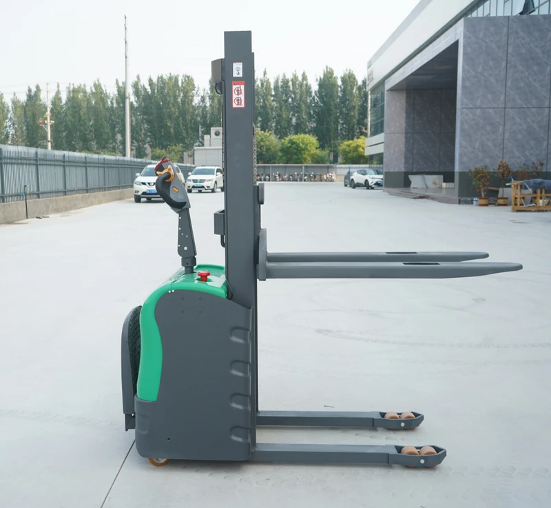 1000kg 1.5t 2ton 3m Portable Pallet Self Load Manual Forklift Full Electric Hand Stacker Reclaimers
