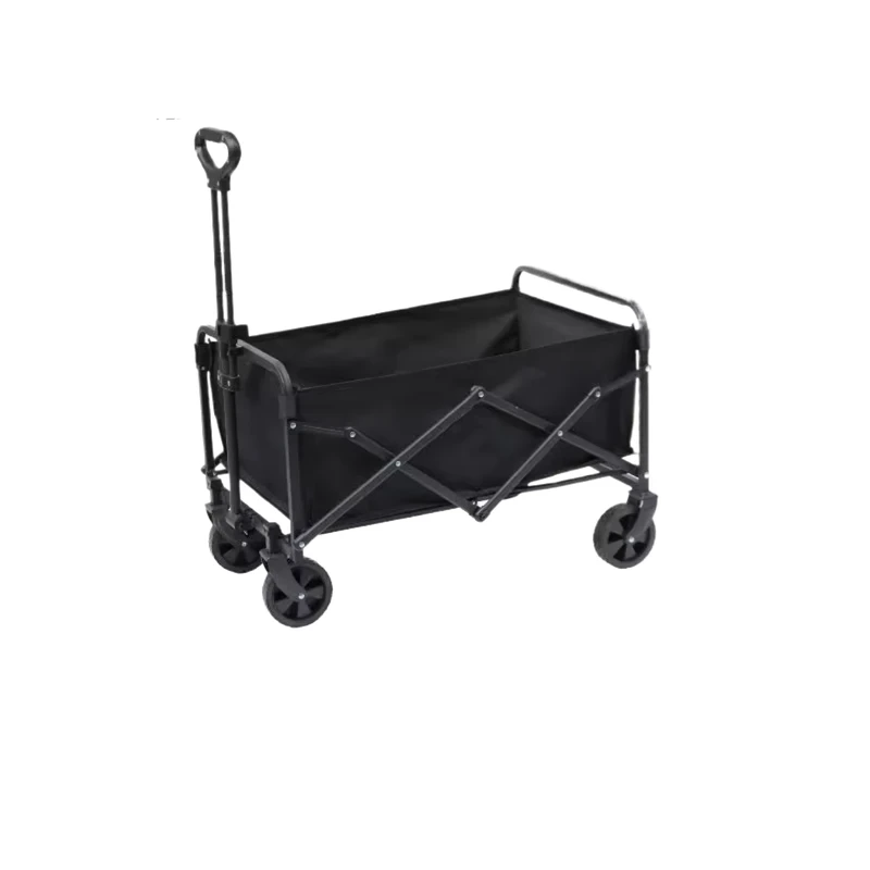 100L Foldable 4 Wheel 600D Oxford Cloth Wagon Heavy Duty Outdoor Family Camping Beach Garden Shopping Cart OEM