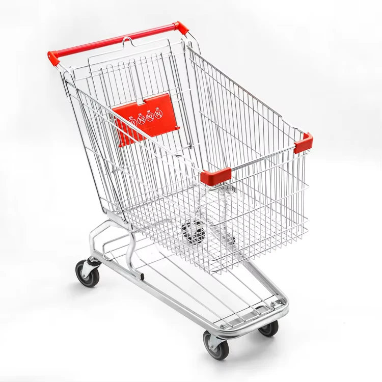 100L German Style 4 Wheels Shopping Trolley Grocery Shopping Carts Trolleys
