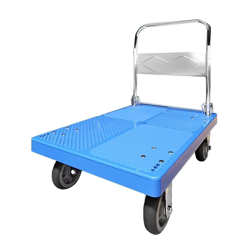 100kg 150kg 1 Ton Folding Foldable Hotel Luggage Platform Truck Push Hand Trolley Cart