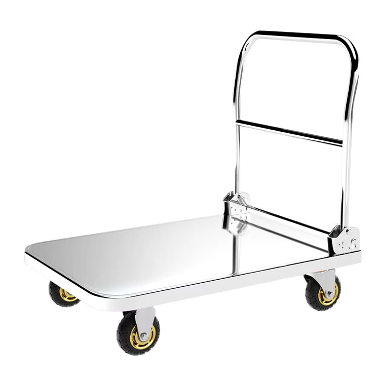120*70cm Industrial Steel Heavy Duty Foldable Platform Hand Trolley Cart High Load Capacity for Carrying Fabrication Services