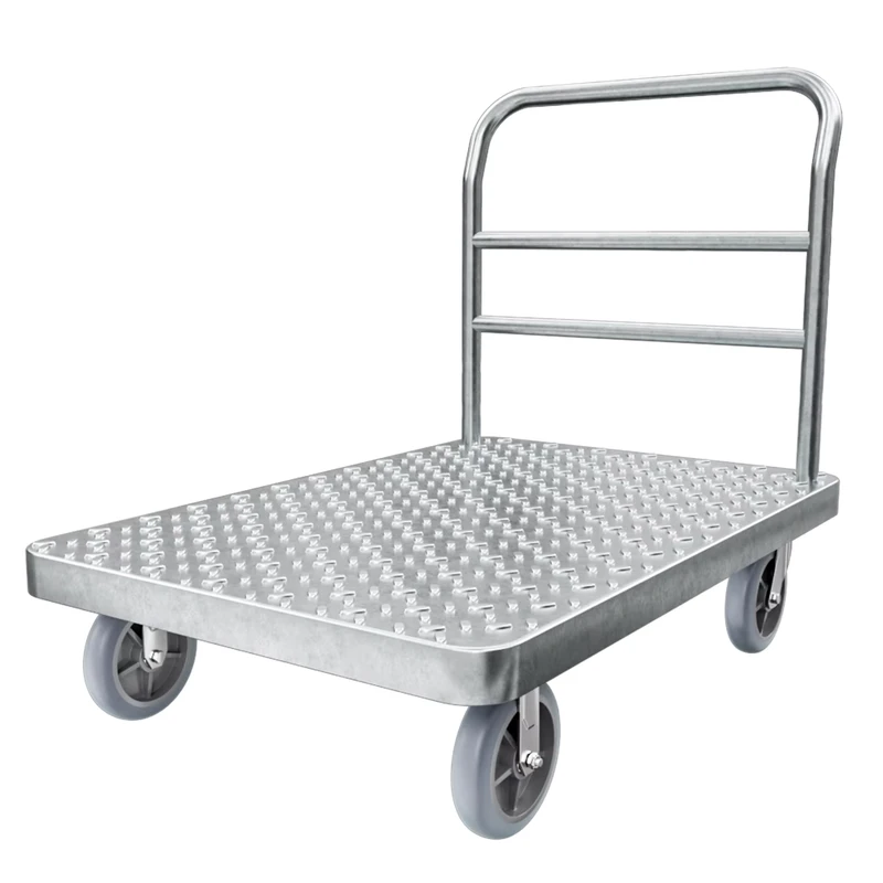 120*80 China Factory Custom Cargo Trolley Airport Rain Cargo Mover Trolley Logistic Cargo Cage Trolley 1000kgs Caster Wheels