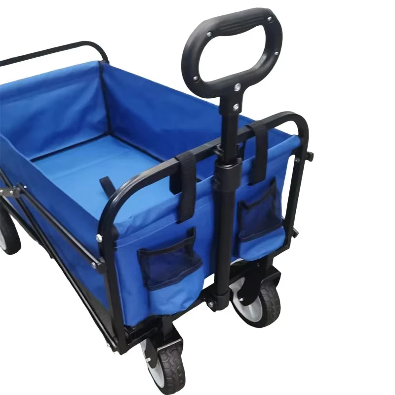 120KG Four-Wheel Picnic Cart Trolley Hand Folding Collapsible Carry Camping Shopping OEM Customizable Wagon