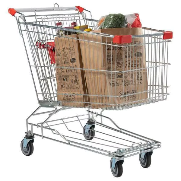 125L Asian Style High Quality Shopping Trolley Supermarket Shopping Cart