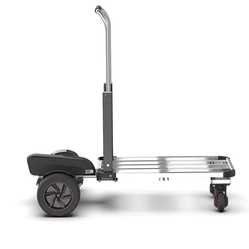 130kg Lithium Battery Type Electric Hand Trolley for Logistics Warehousing Material Handling Foldable Hand Trolley