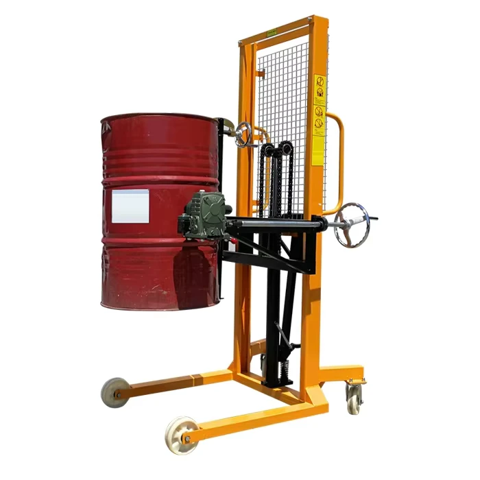 1400mm Manual Pallet Lifter Jack 350KG Capacity Unloading Forklift for Restaurant Printing Shops Retail Oil Drum Iron Drum
