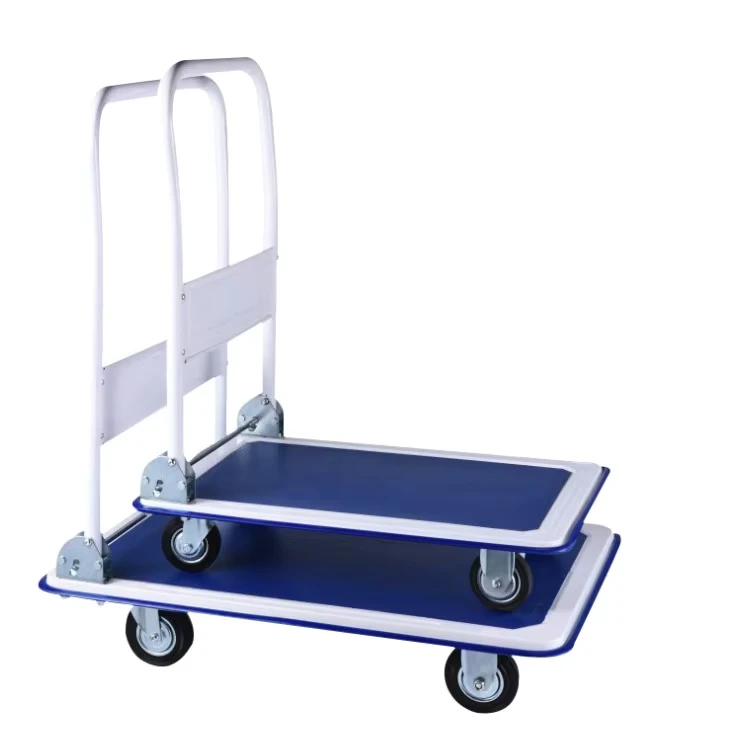 150 kg and 300 kg Plastic Platform Trolley China Hand Platform Trolley Hand Trolley Price