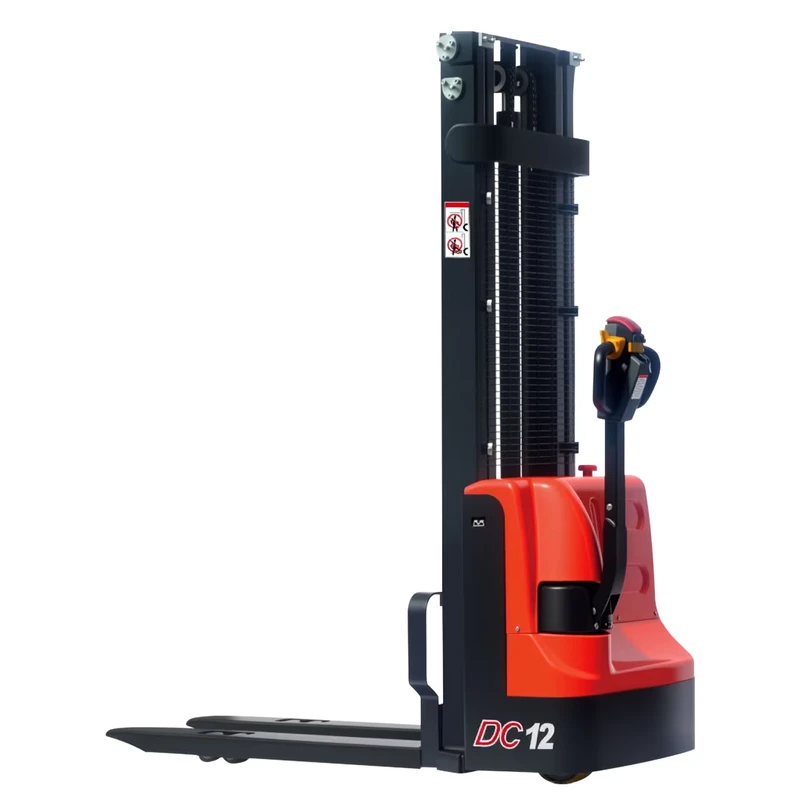 1500KG Forklift Electric Pallet Stacker 1.5Ton Capacity Dual Lift 2.5m 3m Walkie Electric Stacker for Warehouse Logistics