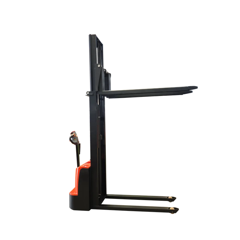 1500kg 2000kg Lifting Height 1600mm-3500mm Battery Manual Telescopic Hydraulic Mini Reach Forklift Pallet Electric Stacker