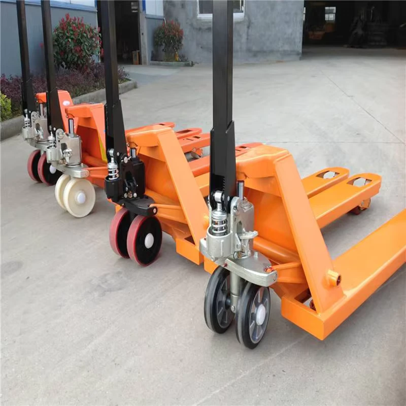 1500kg Manual Forklifts Handling Tools Hand Lift Pallet Trolley for Lifting for Storage Transportation