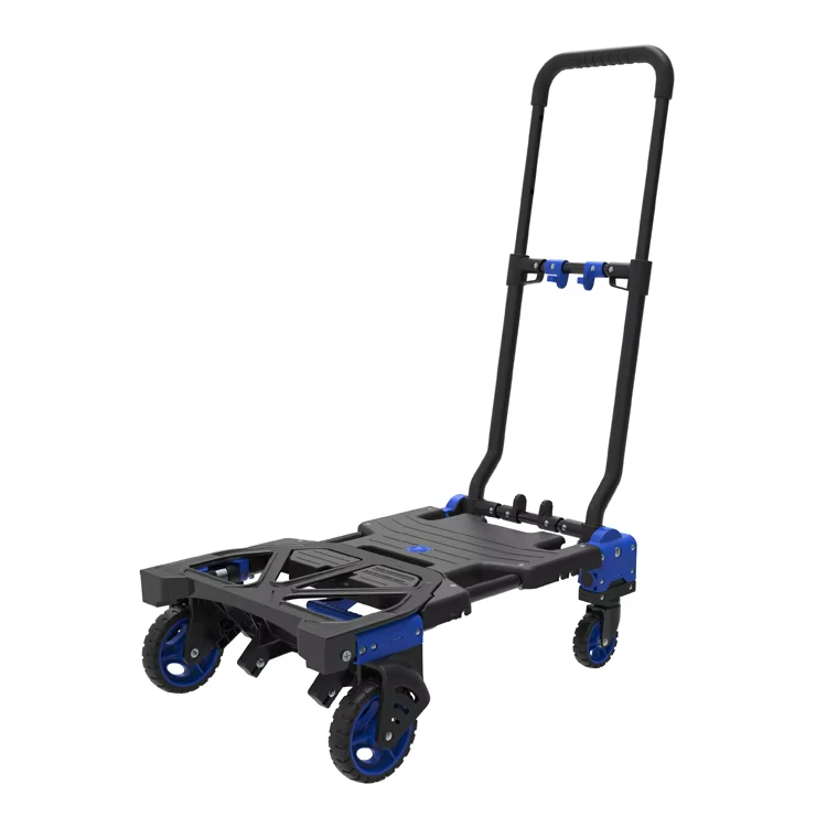 150KG Multi function 2 in 1 Luggage Cart Platform Hand Truck Foldable Folding Hand Trolley Cart ZH150 FHT