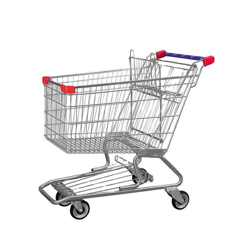 150L Heavy Duty Metal American Style Supermarket Shopping Trolley