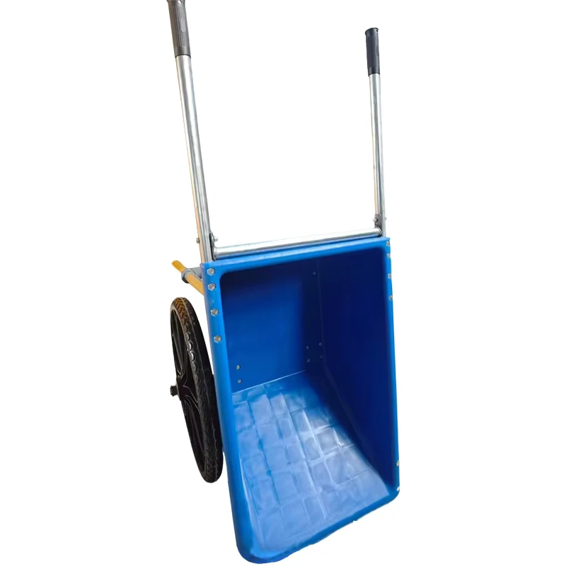150cm Lightweight Durable Two Wheel Hand Cart Multifunctional Construction Municipal Cleaning Wheelbarrow