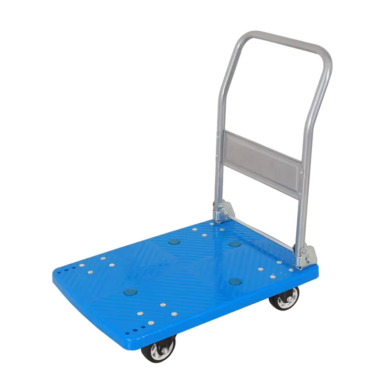 150kg 300kg 400kg Plastic Platform Hand Foldable Trolley Cart