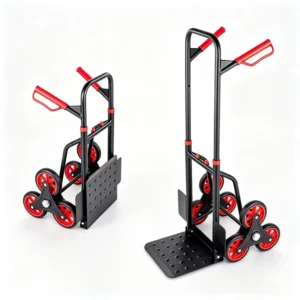 150kg Heavy Duty Stair Climber Folding Hand Truck 330lbs Utility Dolly Cargo Trolley 6 Wheels OEM Shopping Home Moving Delivery