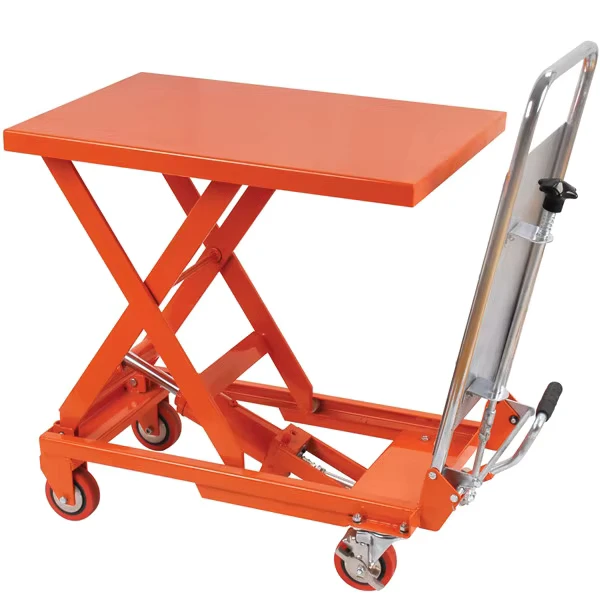 150kg Hydraulic Lifting Table Cart Manual Lifting Hand Hydraulic Scissor Lift Table Truck Hand Truck Scissor Platform Trolley