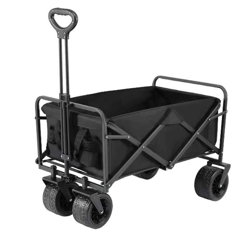 150kg Load Capacity Heavy Duty Big Size Foldable Utility Wagon Camping Trolley Cart Outdoor Beach Wagon