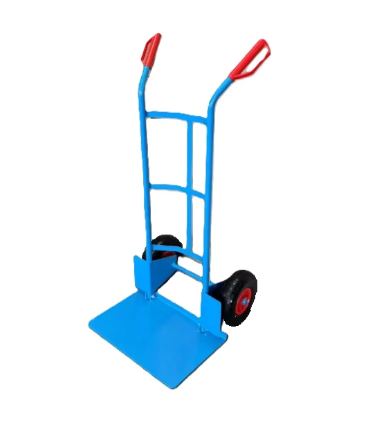 150kg Load Heavy Duty Stainless Steel 2 Wheel Outdoor Folding Trolley Cart Sack Hand Truck Heavy Carrying Barrow Cart Bigger OEM