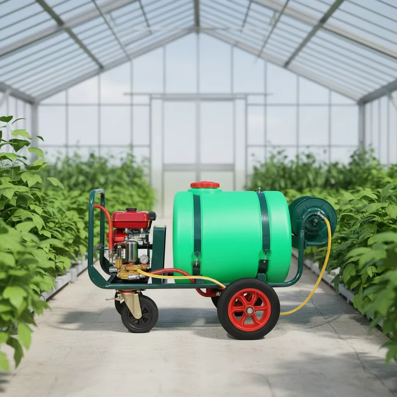 160 L Long Range Pesticide & Water Sprayer with Electric Pump Agricultural Trolley Gasoline Engine Power Sprayer